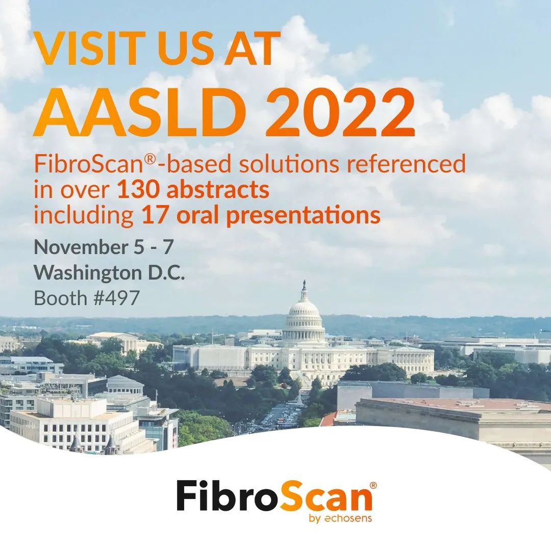 喜報！ FibroScan相關130多篇摘要和17篇口頭報告入選2022美肝會（AASLD）！